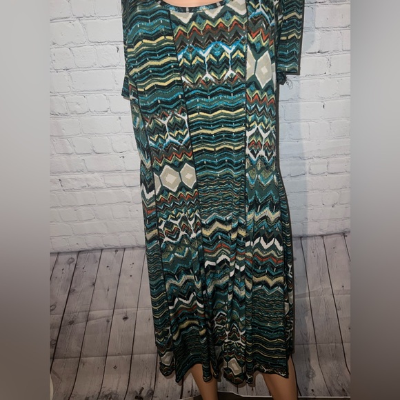 Sami & Jo Green multicolor long dress size XL - Picture 3 of 11